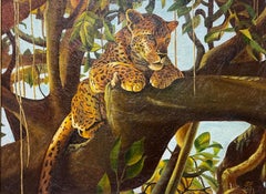 Leopard on the tree