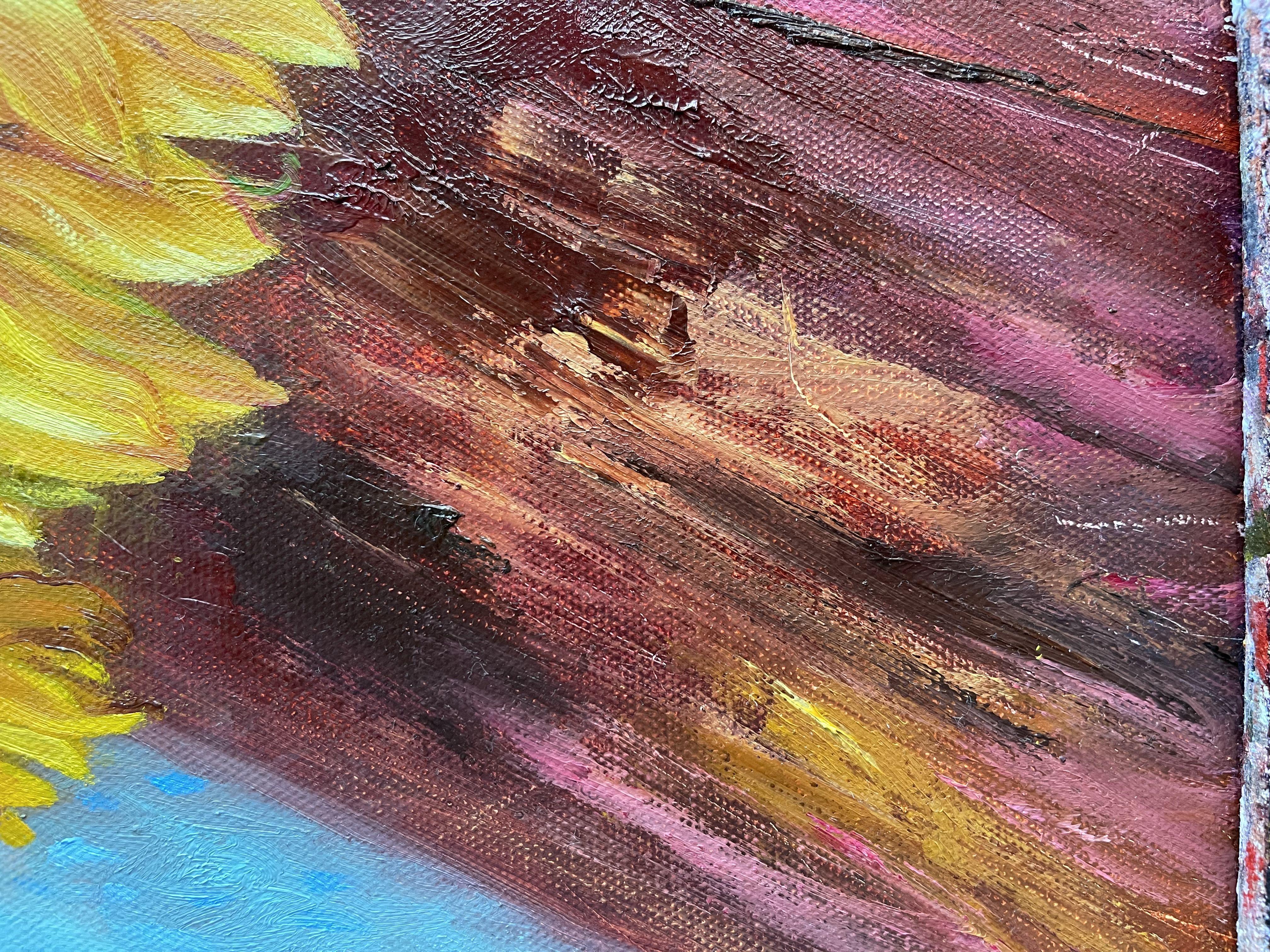 The picture is ready to hang on the wall., Painting, Oil on Canvas For Sale 2