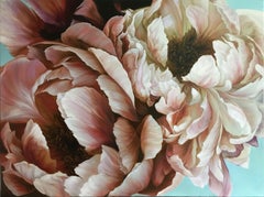 Peony duet, Painting, Oil on Canvas