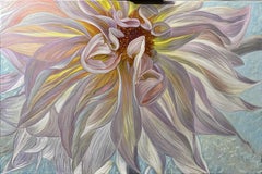 Dahlia, Painting, Oil on Canvas