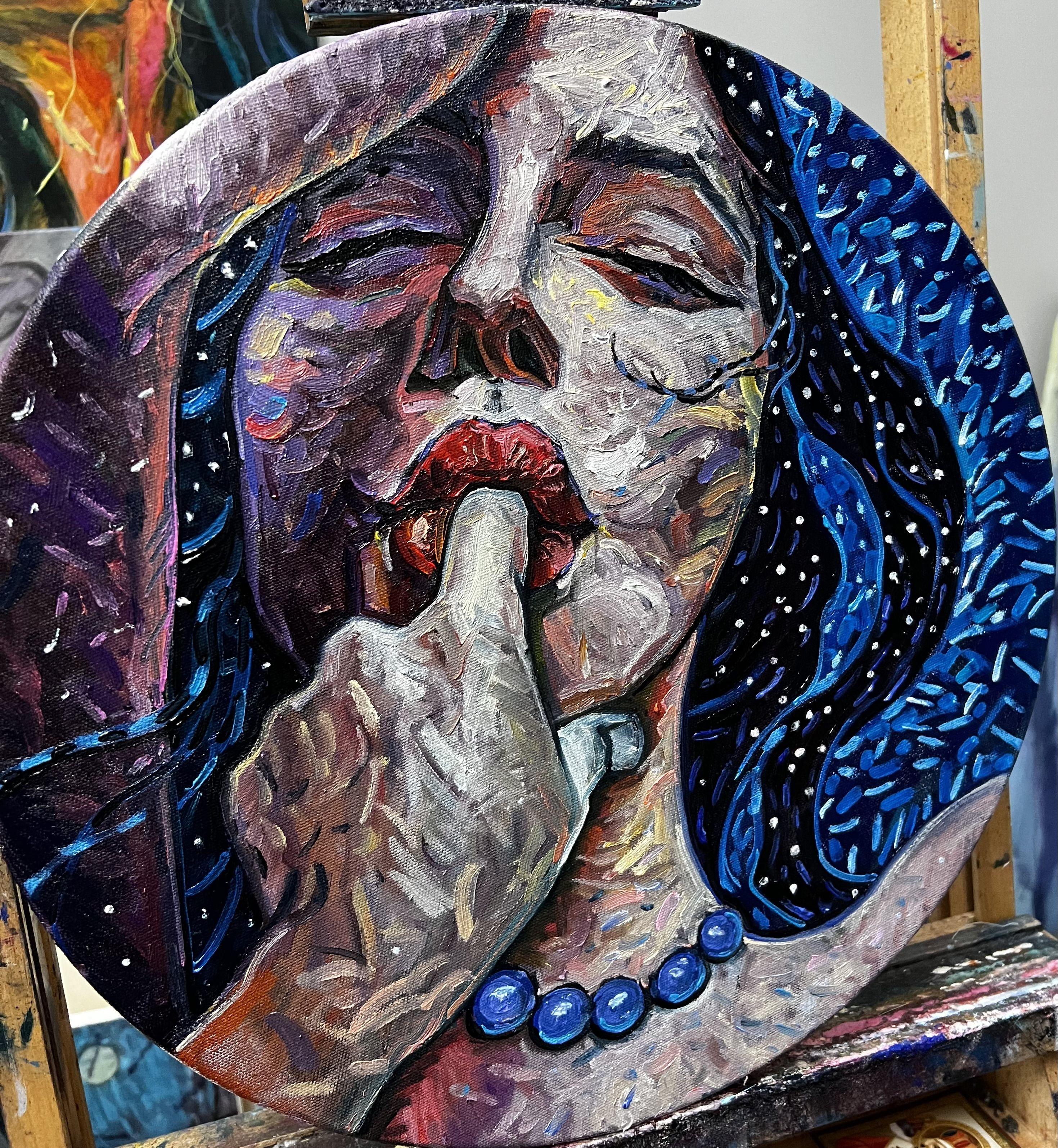 Ella perdió ante él, Pintura, Óleo sobre lienzo - Painting de Elena  Podmarkova 