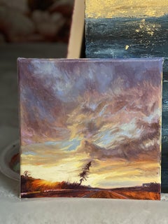 The last rays of the sun, Painting, Oil on Canvas