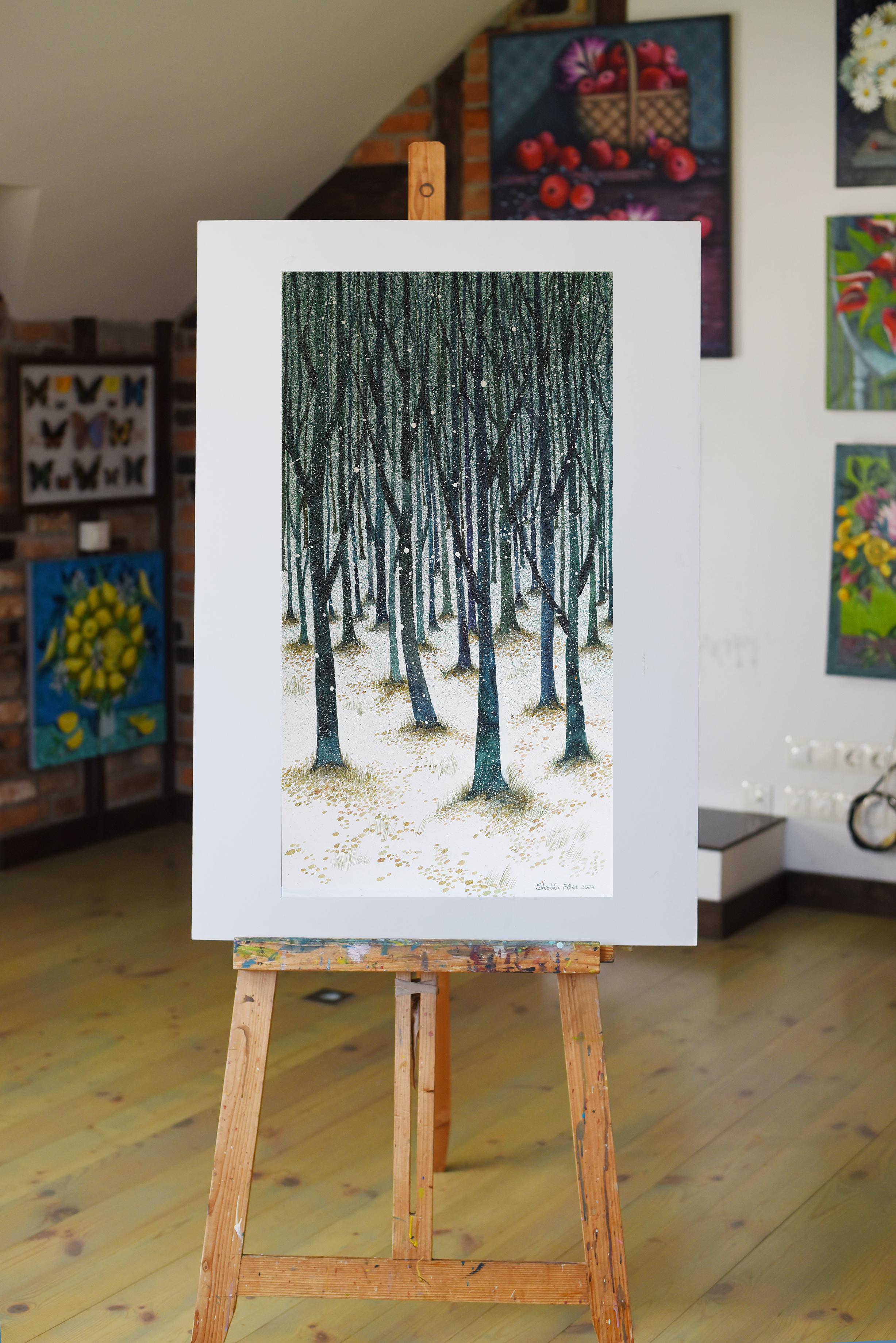 Bosque Azul- acuarela original sobre papel 47x87 cm. 

La obra está pensada para decorar el interior.

La acuarela se embalará cuidadosamente y se enviará en un tubo. Se incluye un certificado de autenticidad.