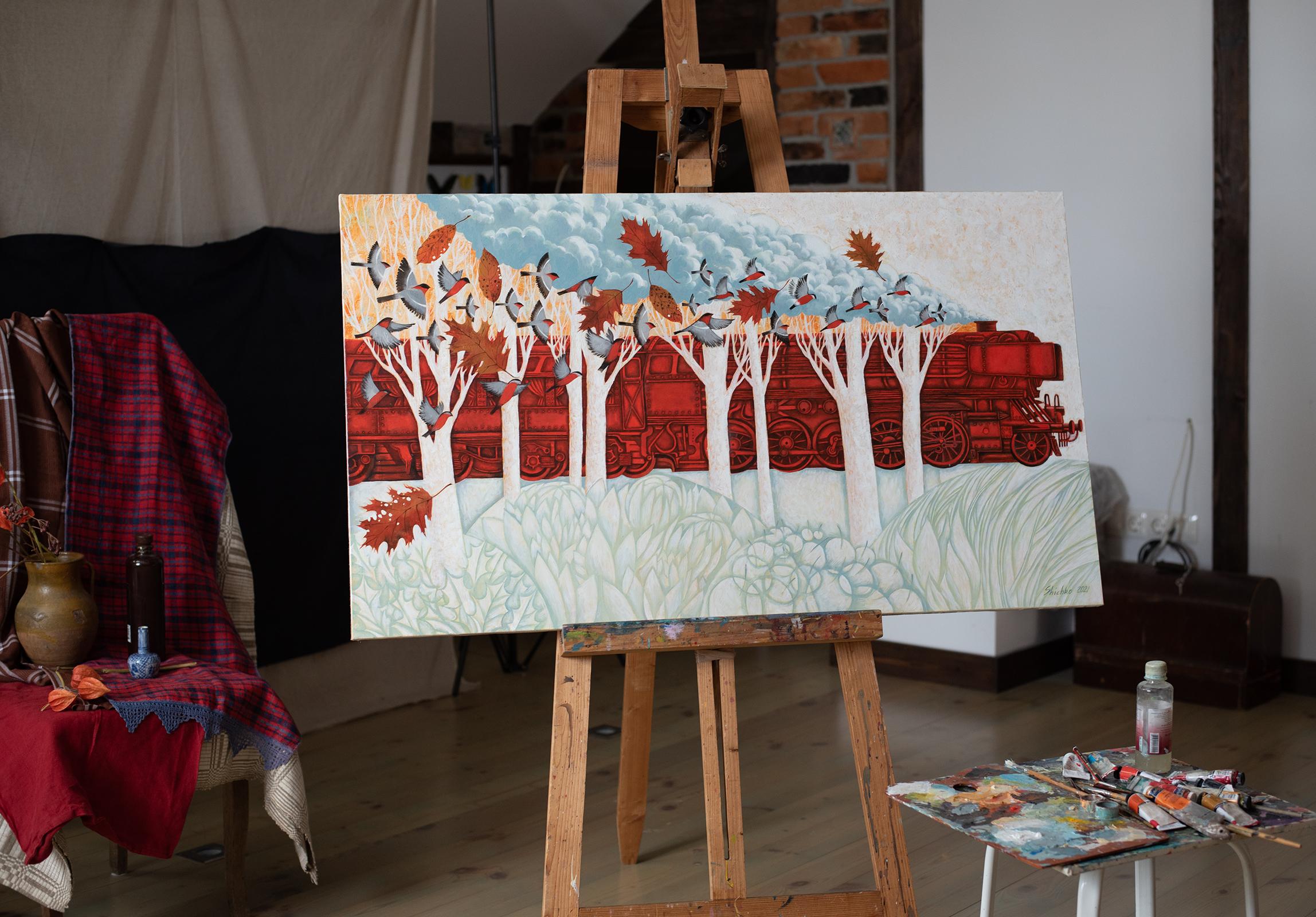 Can't Stop, Can't Hold – Painting von Elena Shichko