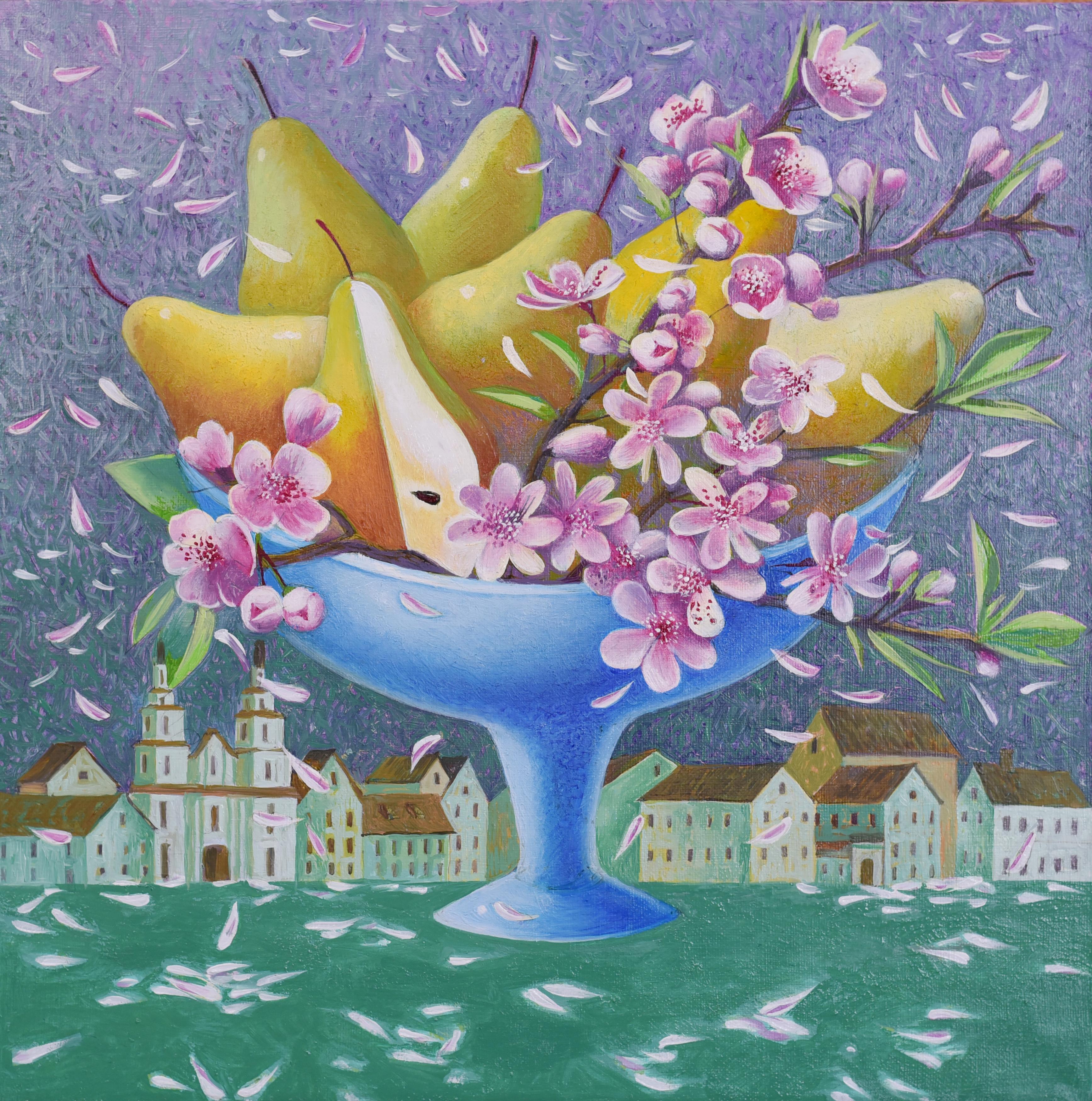 Elena Shichko Still-Life Painting - Farewell to winter. Hello spring!