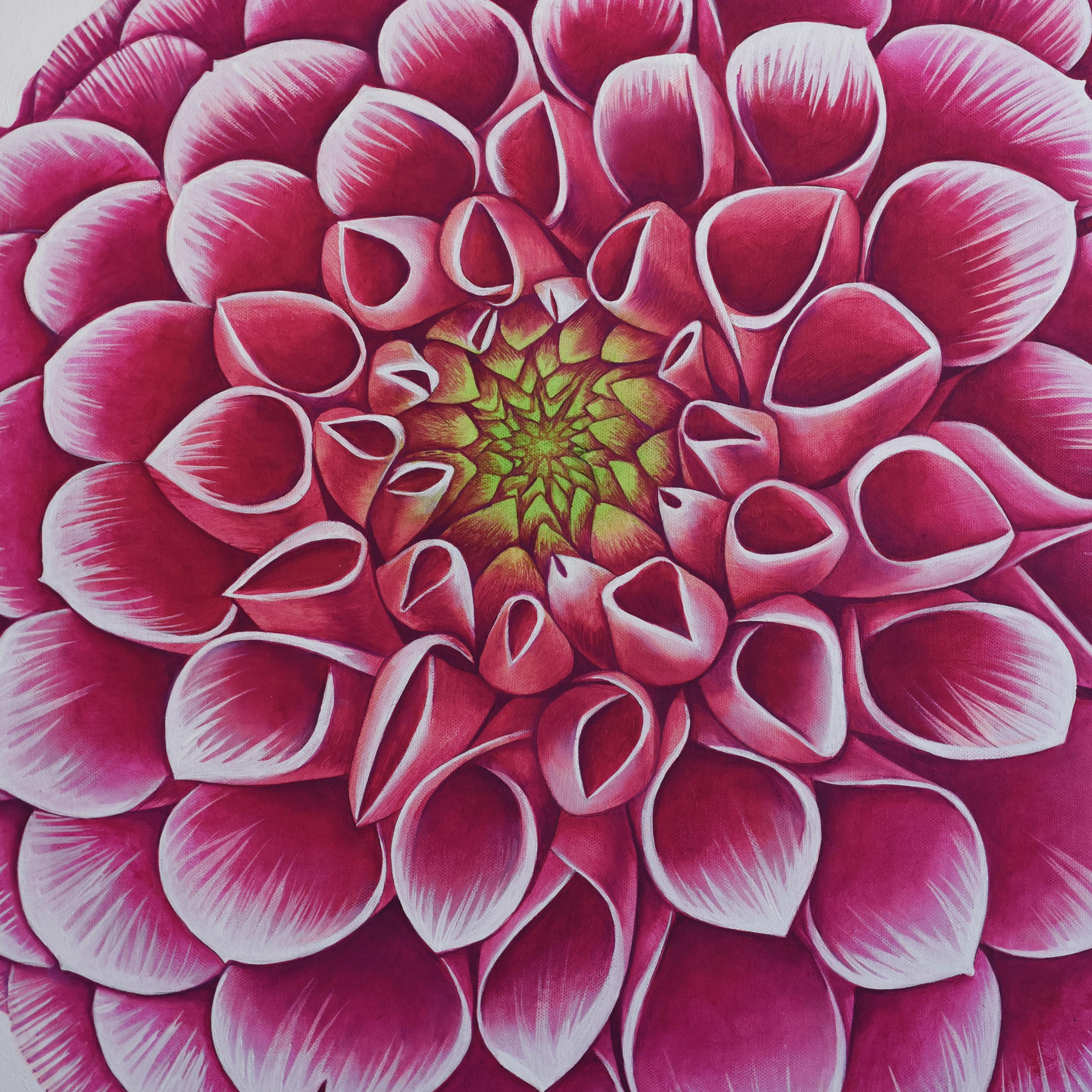 Blumen-Labyrinth – Painting von Elena Shichko