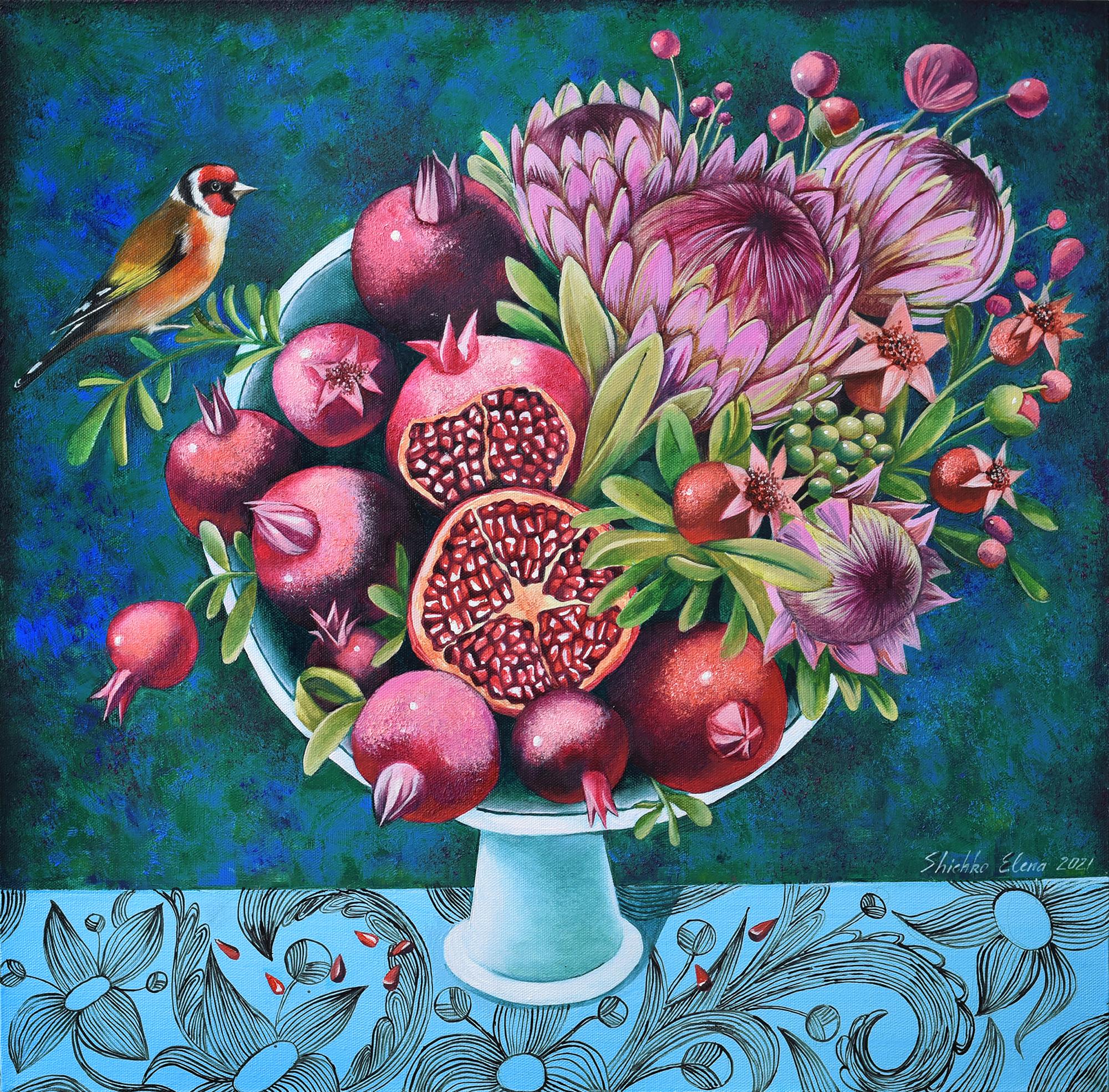 Elena Shichko Interior Painting - Full Bowl. Print on canvas