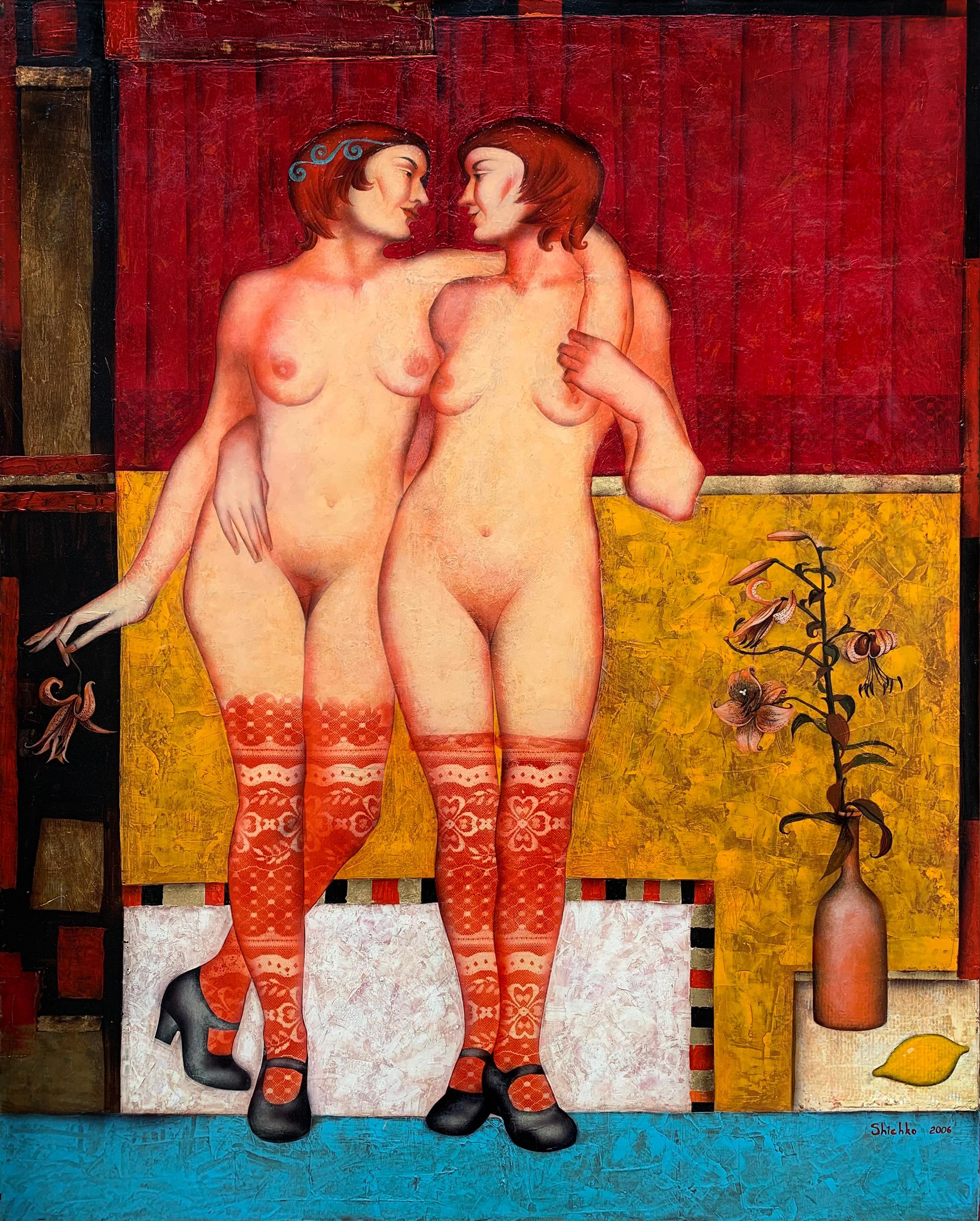 Elena Shichko Interior Painting - Girlfriends