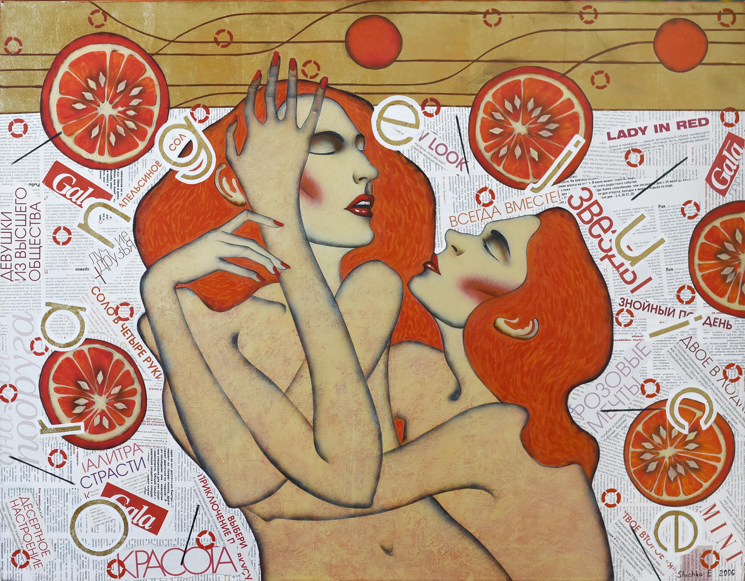 Figurative Painting di Elena Shichko - Succo d'arancia