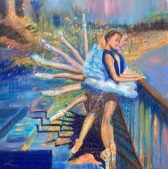 Ballet unity, Painting, Oil on Canvas