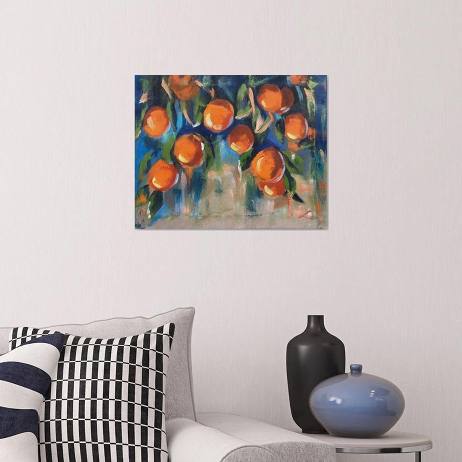 Helle Orangetöne, Gemälde, Öl auf Leinwand (Impressionismus), Painting, von Elena Sokolova