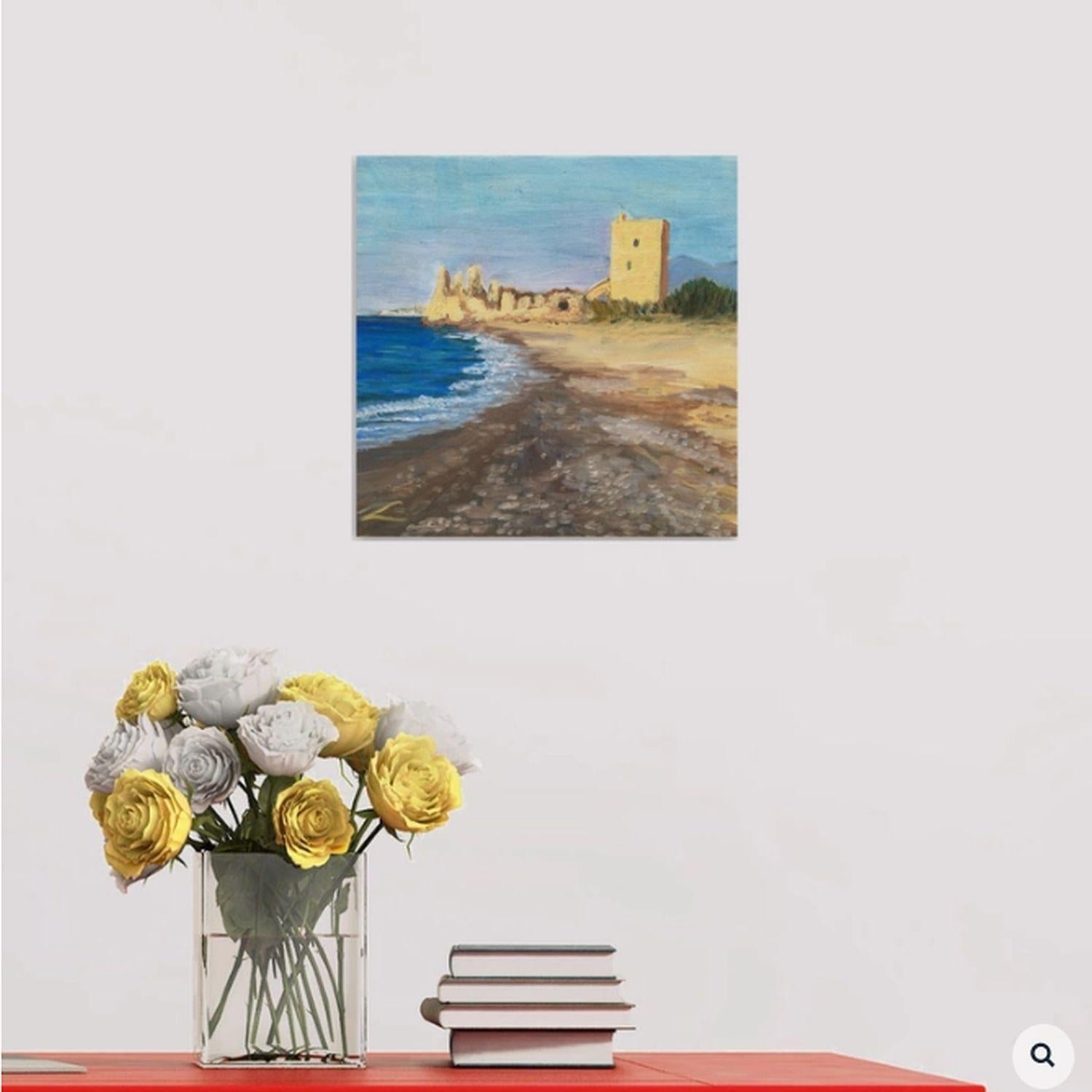 Castelo 2, Gemälde, Öl auf Leinwand im Angebot 2