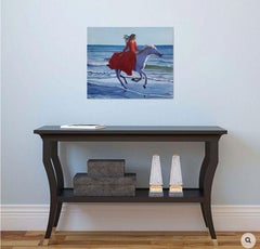 Equestrienne 3, Gemälde, Öl auf Leinwand