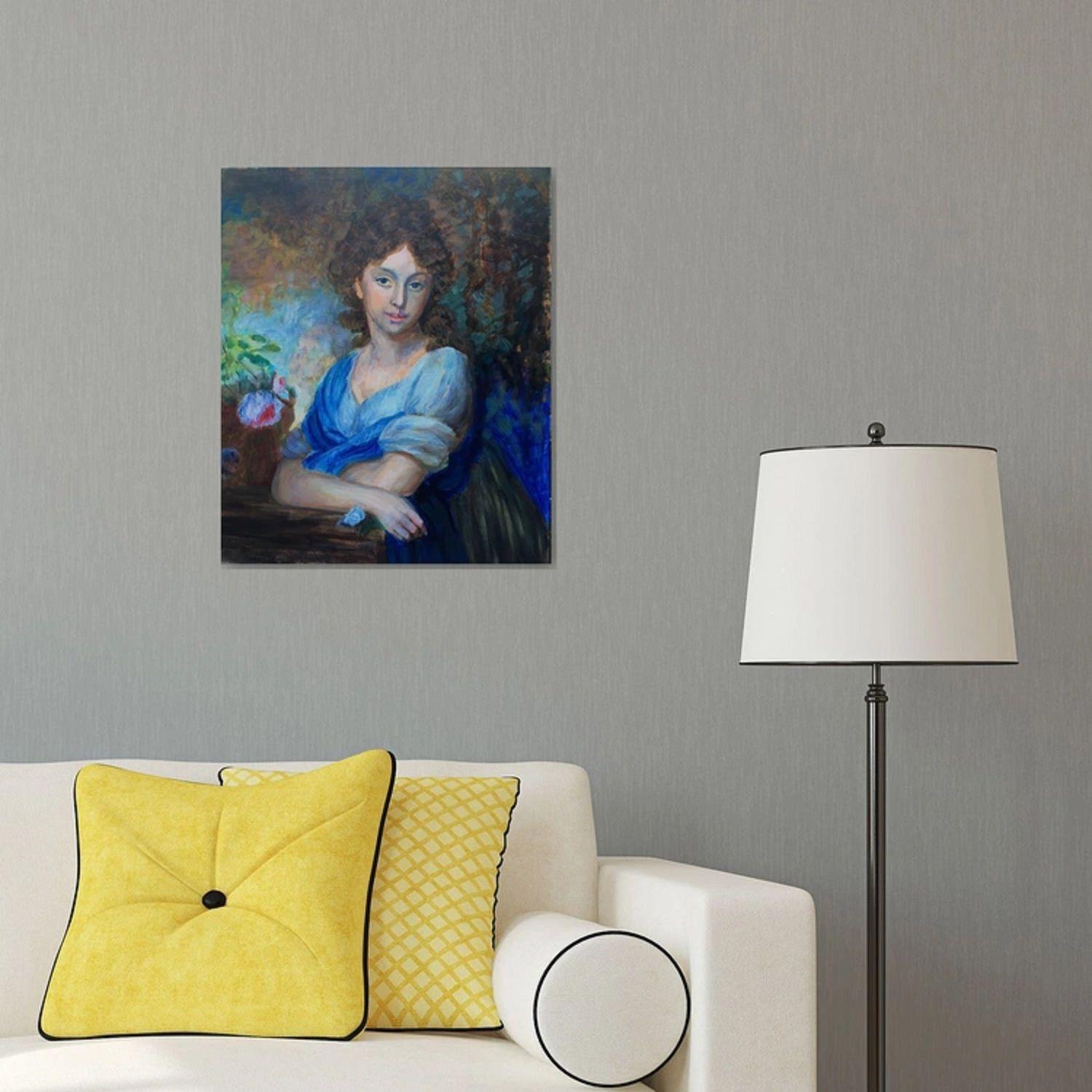 Retrato femenino 3, Pintura, Óleo sobre lienzo en venta 1