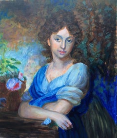 Female portrait 3, Painting, Oil on Canvas
