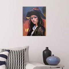 Female portrait 4, Painting, Oil on Canvas