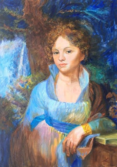 Retrato femenino, Pintura, Óleo sobre lienzo