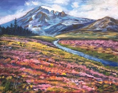 Floral meadow, Painting, Oil on Canvas
