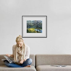Forest lake, Painting, Oil on Canvas