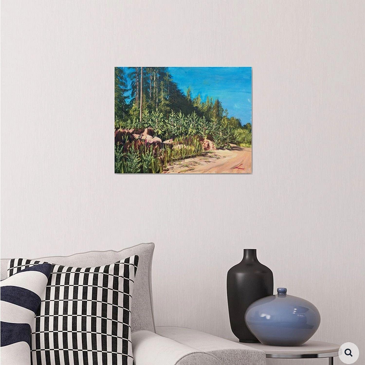 Pittura in studio A dopo l'aria aperta sul posto :: Pittura :: Impressionista :: Questo pezzo viene fornito con un certificato ufficiale di autenticità firmato dall'artista :: Pronto da appendere: Yes :: Firmato: Yes :: Posizione della firma: sul