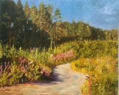 Forest road, Gemälde, Öl auf Leinwand