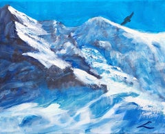 Glacier, Painting, Oil on Canvas