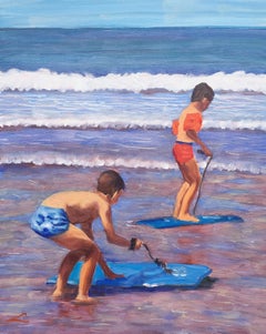 Going to surf, Painting, Oil on Canvas