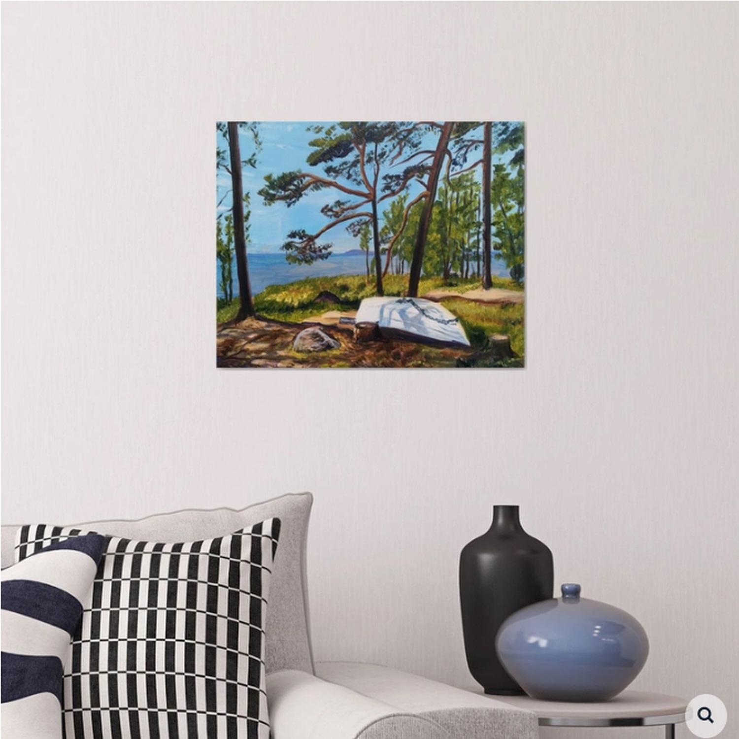 Hamina beach, Painting, Oil on Canvas For Sale 1