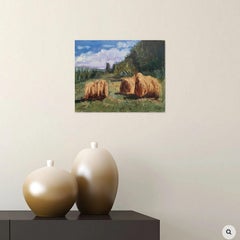 Haystacks 2023, Painting, Oil on Canvas