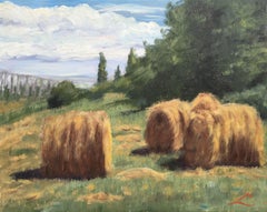 Haystacks again, Painting, Oil on Canvas