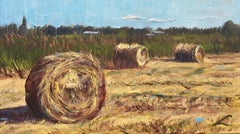 Haystacks in Westland 2021, Painting, Oil on Canvas