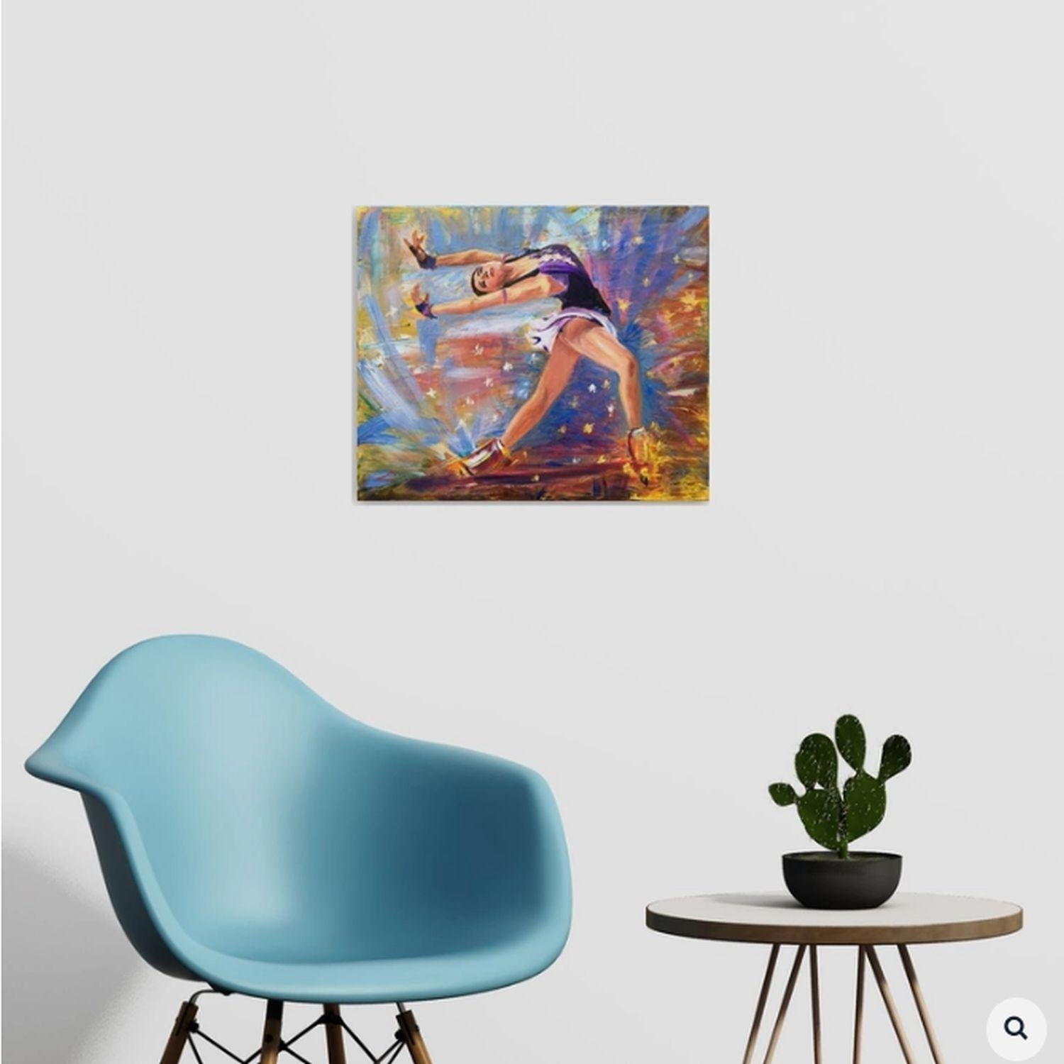 Magic ice 2, Gemälde, Öl auf Leinwand im Angebot 1