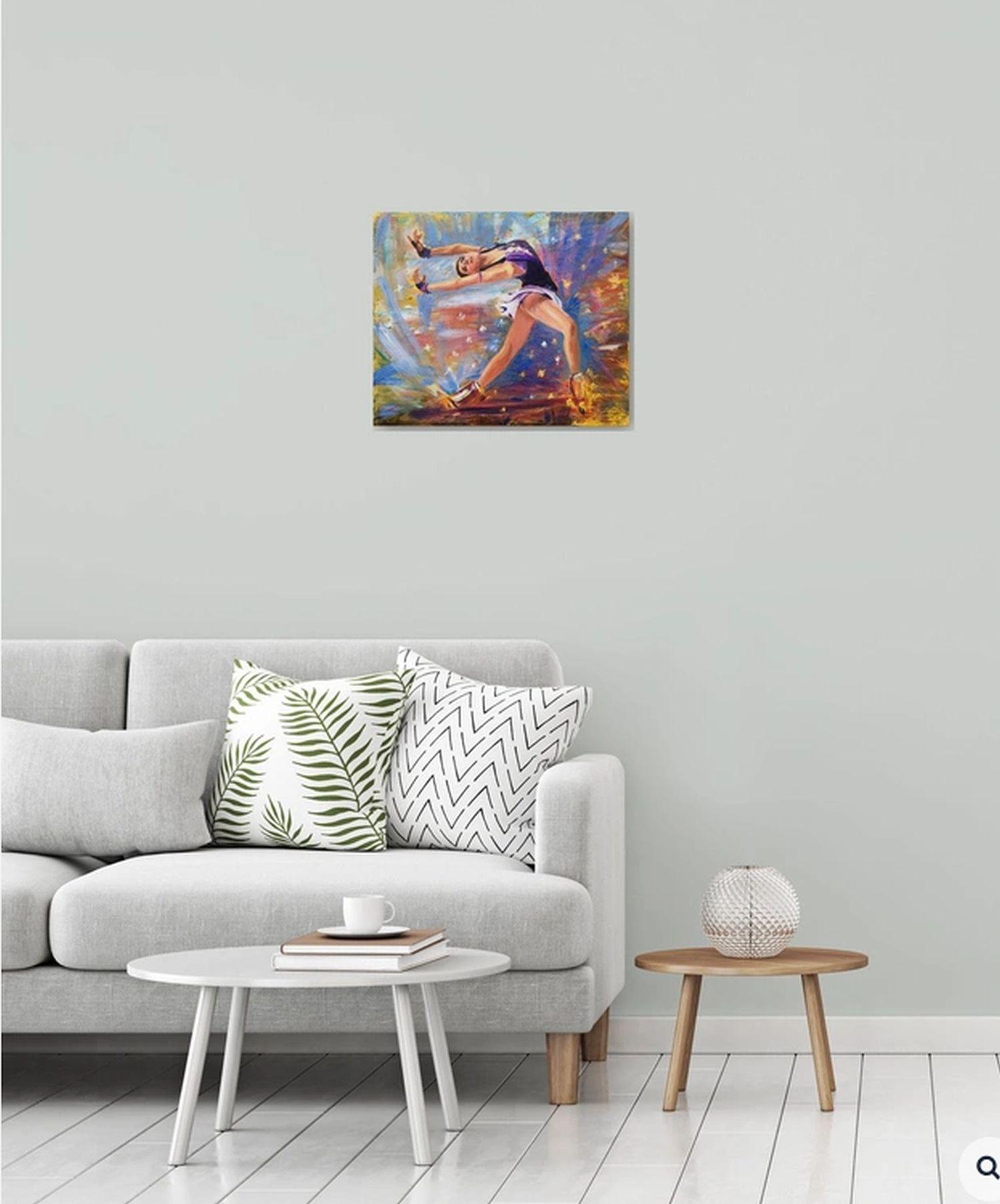 Magic ice 2, Gemälde, Öl auf Leinwand im Angebot 2