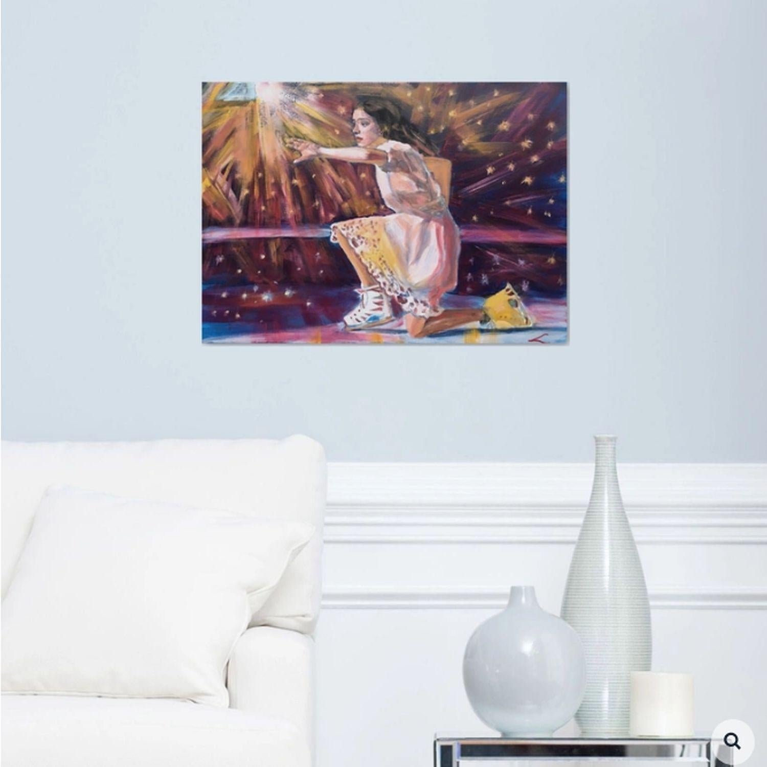 Magic Eis, Gemälde, Öl auf Leinwand im Angebot 1
