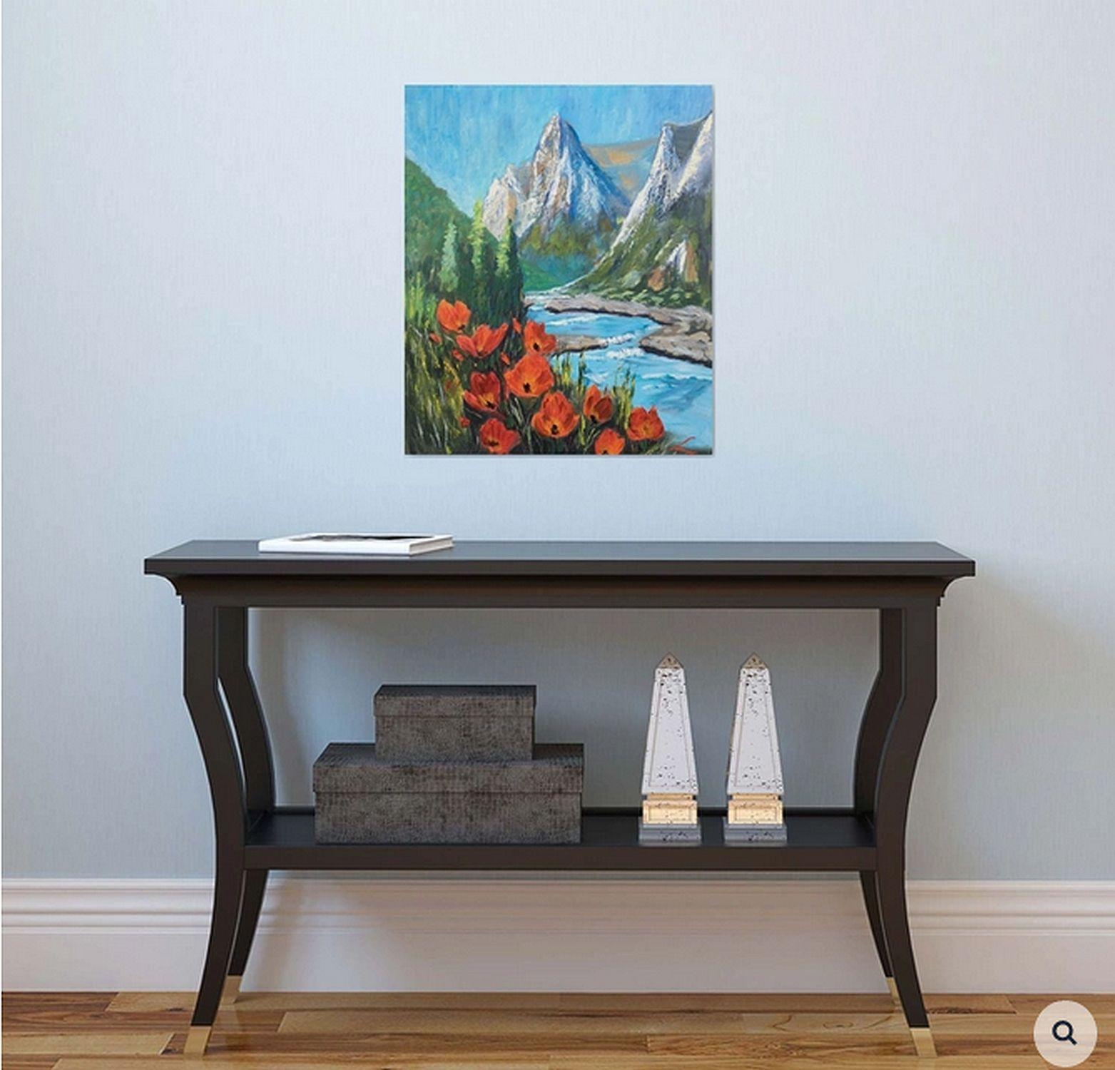 Berglandschaft 6, Gemälde, Öl auf Leinwand im Angebot 1