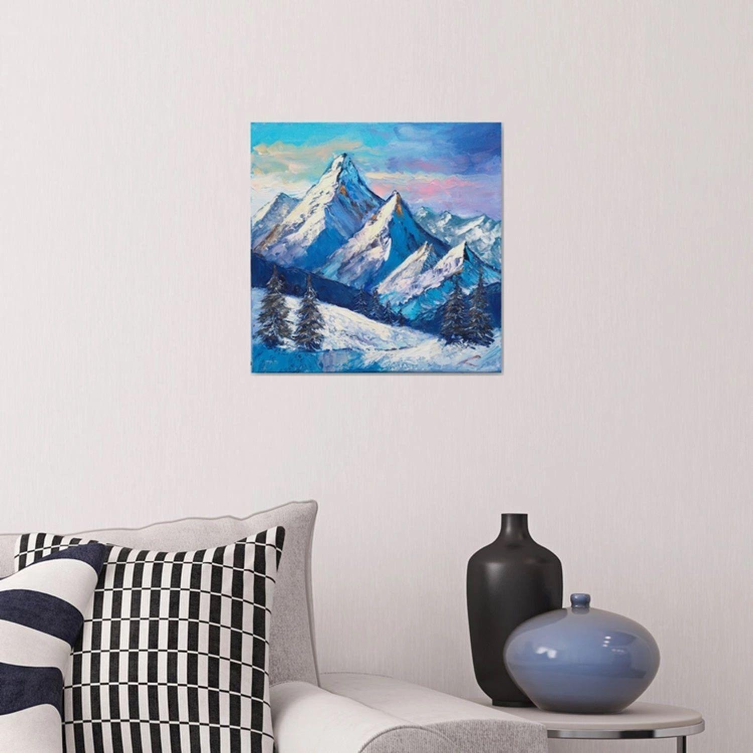 Berge, Gemälde, Öl auf Leinwand (Impressionismus), Painting, von Elena Sokolova