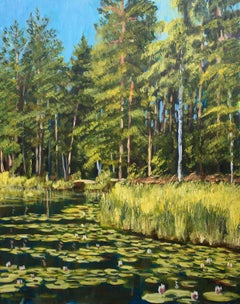 Pastor's lake 4, Painting, Oil on Canvas