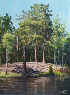 Pastor's lake 5, Painting, Oil on Canvas