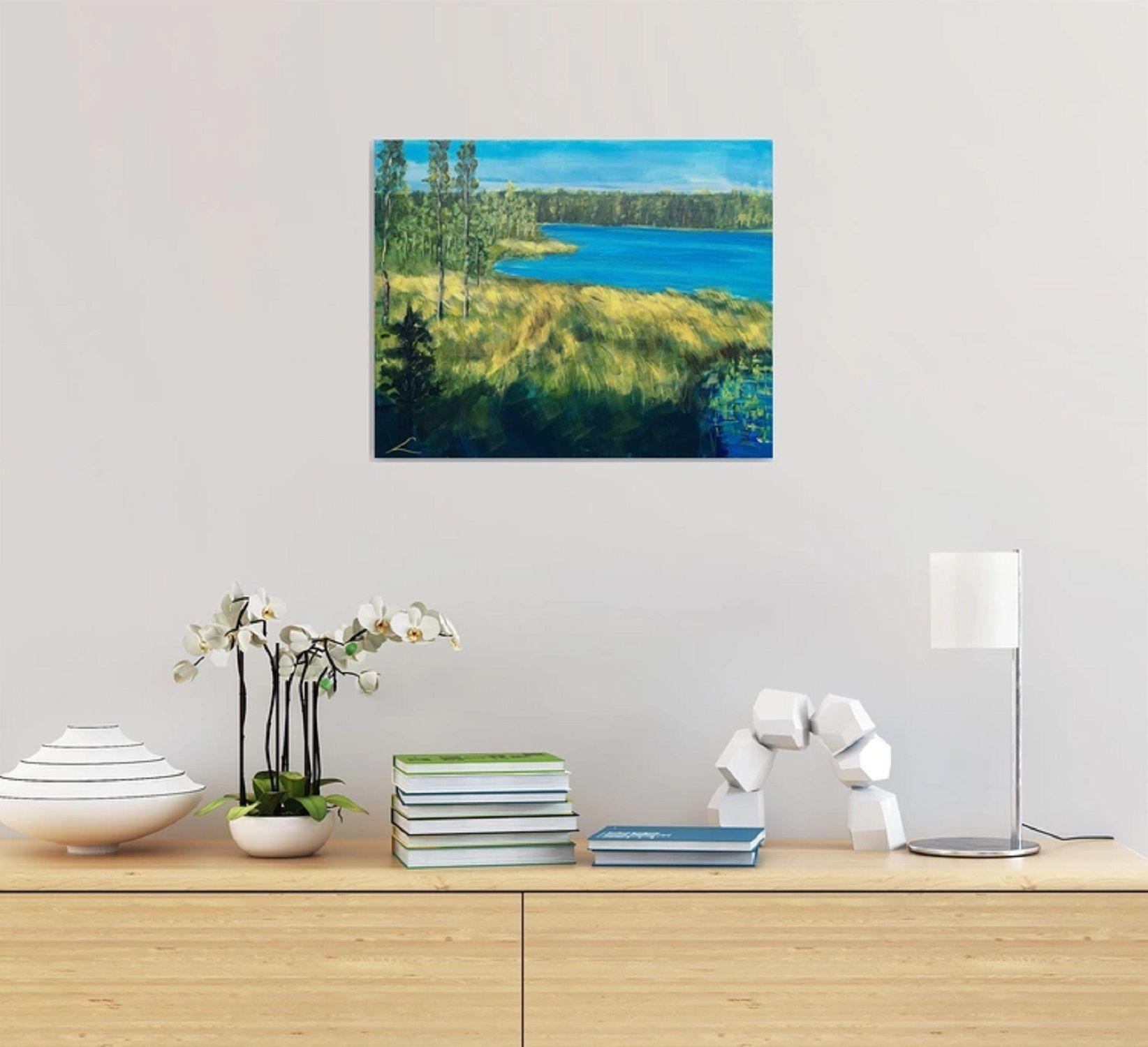 Pastor's Lake 7, Gemälde, Öl auf Leinwand im Angebot 1