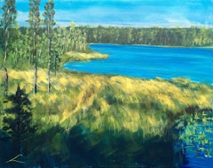Lac du pasteur 7, peinture, huile sur toile