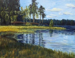 Pastors lake, Painting, Oil on Canvas