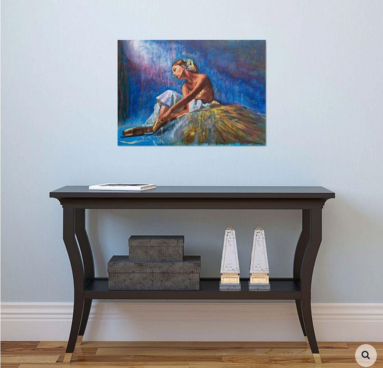 Pause 3, Pittura, Olio su tela - Painting Impressionismo di Elena Sokolova