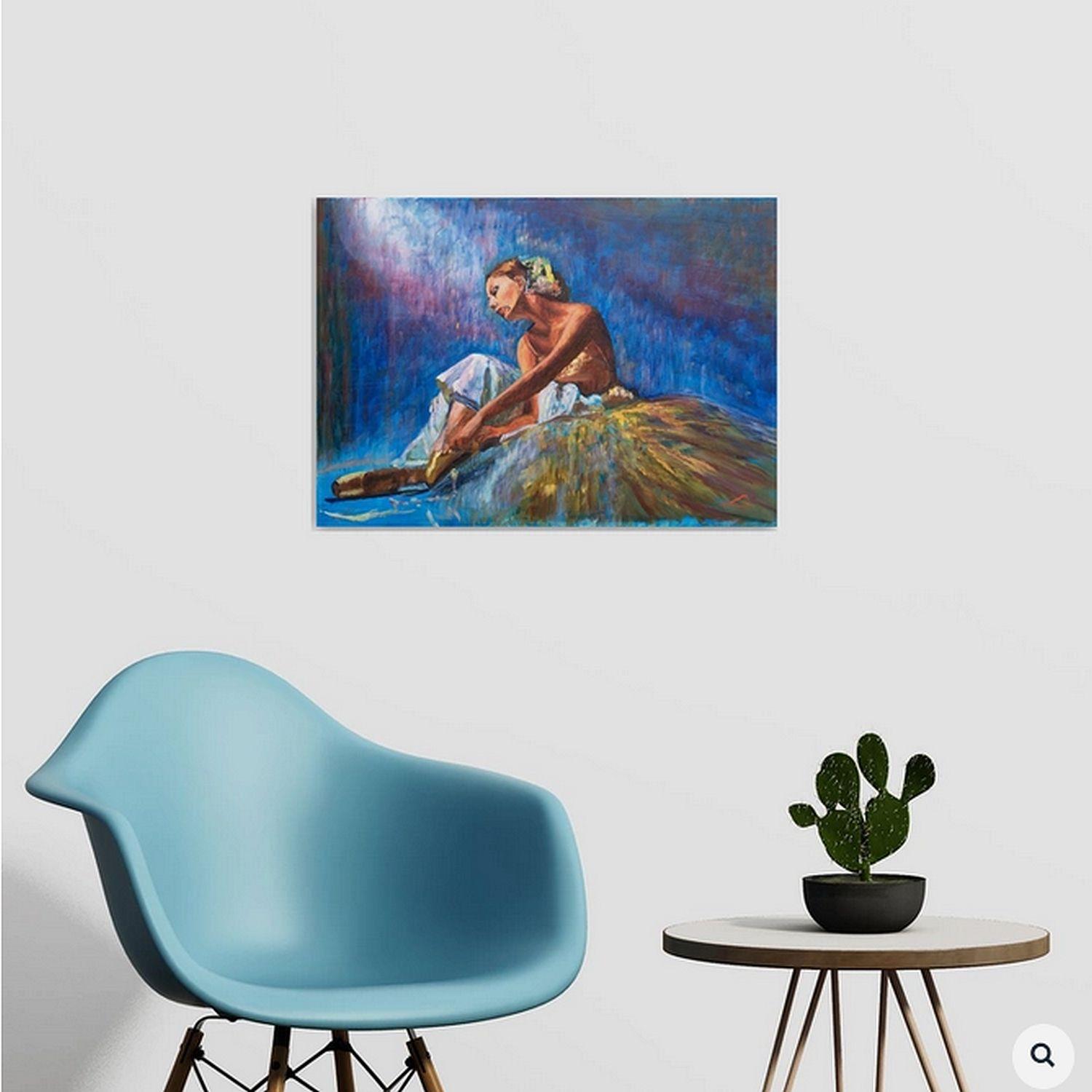 Pause 3, Pittura, Olio su tela in vendita 1
