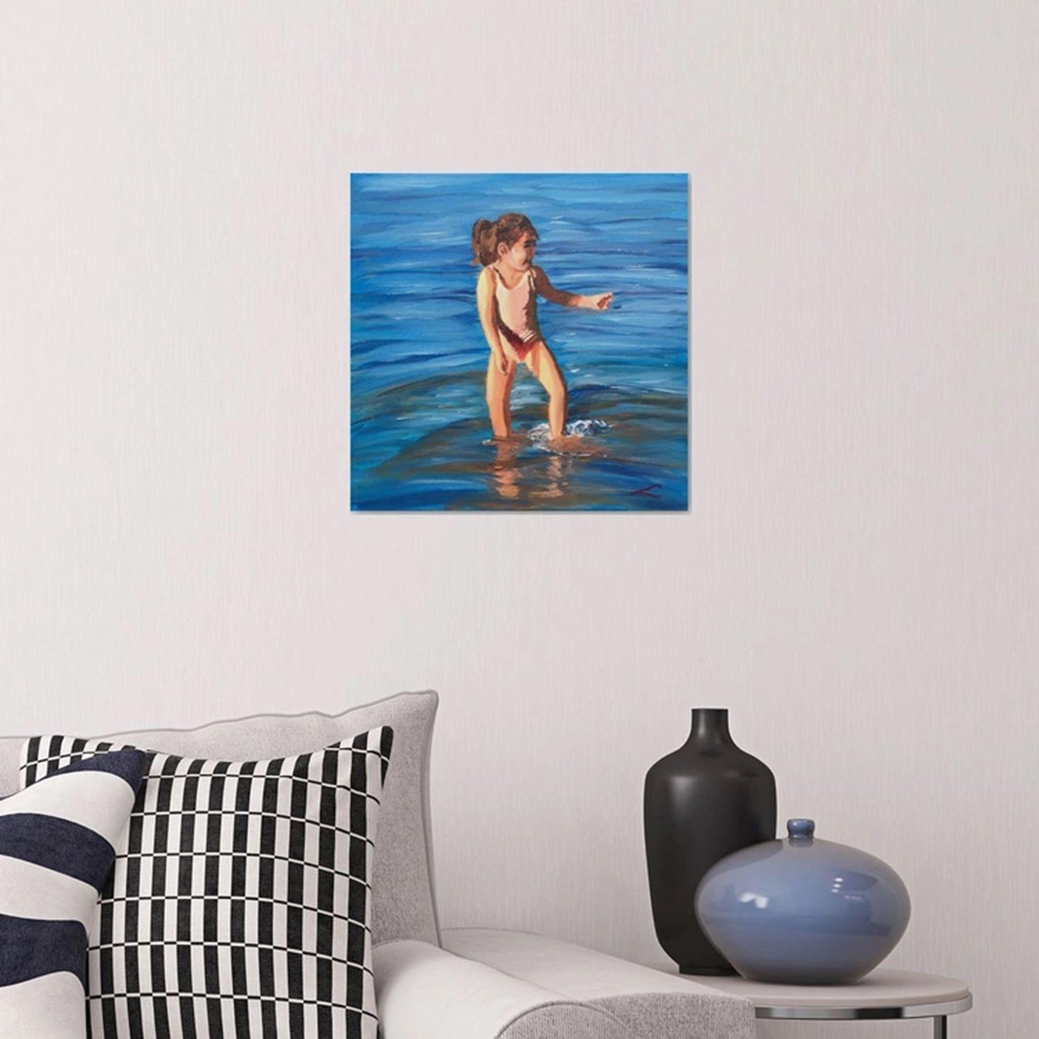 Verspielter Moment, Gemälde, Öl auf Leinwand (Impressionismus), Painting, von Elena Sokolova