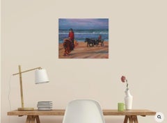 Pony riders, Painting, Oil on Canvas