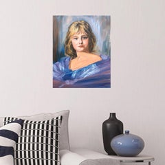 Princess portrait, Painting, Oil on Canvas
