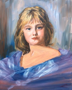 Princess portrait, Painting, Oil on Canvas