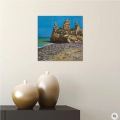 Rocks and ruins, Painting, Oil on Canvas