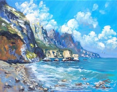Rocky seascape, Painting, Oil on Canvas