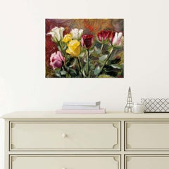 Roses, Painting, Oil on Canvas